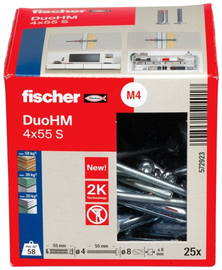 Fischer Plateanker Duohm 4 X 55 S TX20 A25
