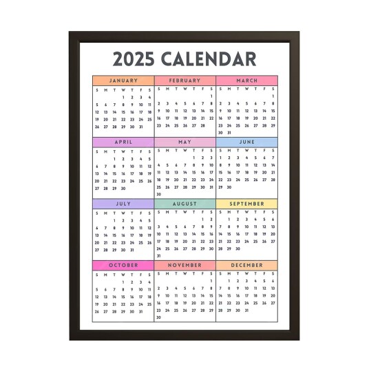 Plakat 2025 Kalender