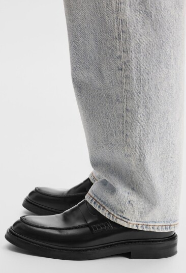 Selected Slmblake Leather Penny Loafer Black 42