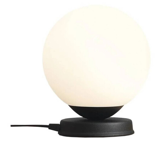 Euluna Ball bordlampe, stang svart