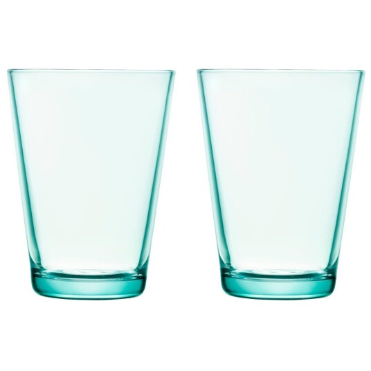 Iittala Kartio Vanngrønn Glass 40 cl 2-pk