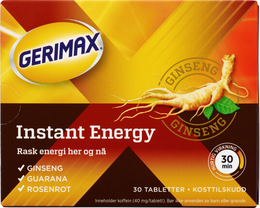 Gerimax Instant Energy 30 tabletter Gerimax Instant Energy 30 tabletter