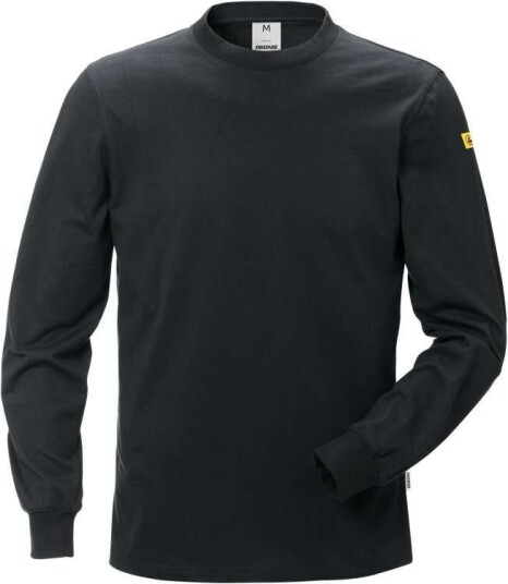 Fristads T-Shirt Långärmad Esd 7082 Xtm Svart Xs