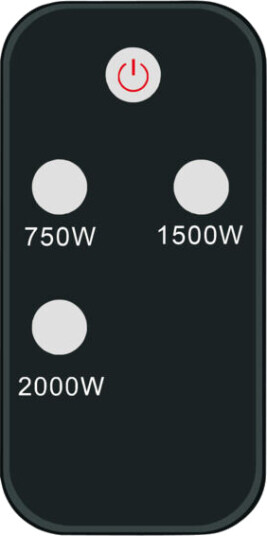 Namron Fjernkontroll til terrassevarmer 2000w - 91701