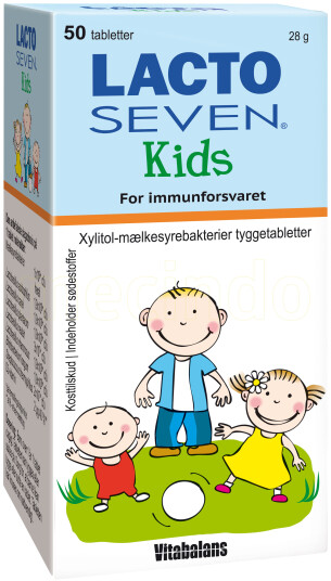 Vitabalans Lacto Seven Kids 50 Tabletter Vitabalans Lacto Seven Kids 50 Tabletter