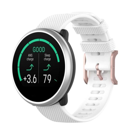 INCOVER Smartwatch Silikon Reim (20mm) Rutete - Hvit