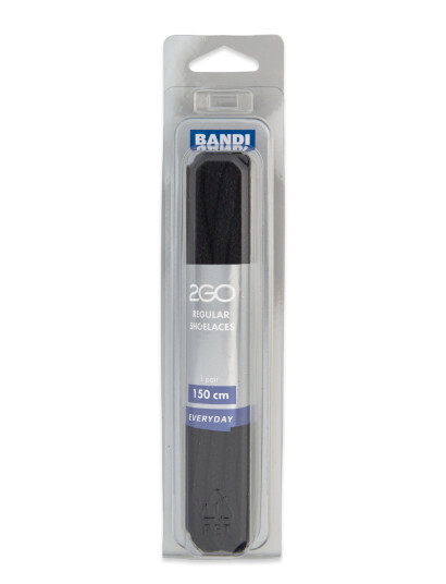 2GO 2Go Shoelace 518 - Black - 150 cm