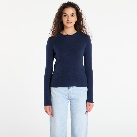 Tommy Hilfiger Soft Wool C-Nk Ls Sweater - Navy - S