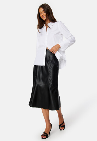 BUBBLEROOM Emme pu skirt Black S