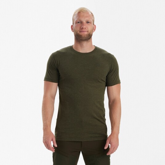 Deerhunter Basic 2 pack T Shirt Adventure Green melange S 2XL