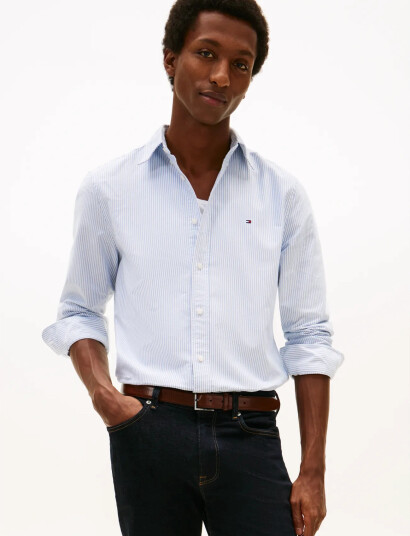 Tommy Hilfiger Heritage Oxford Stripe Rf Shirt - Blue - XL