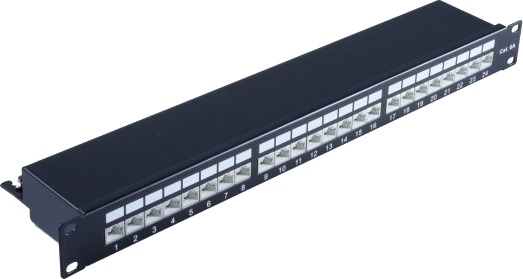 S/Conn 75069 10 Gigabit Ethernet 10000 Mbit/S Rj 45 Cat6a Sort 1U