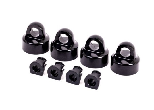 Traxxas 9664A Shock Caps Alu Black GTX 4