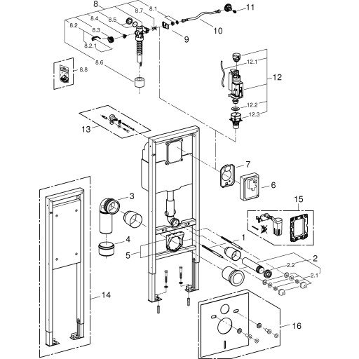GROHE RAPID SL SISTERNE 113 CM, 0.42 M BREDDE GROHE RAPID SL SISTERNE 113 CM, 0.42 M BREDDE