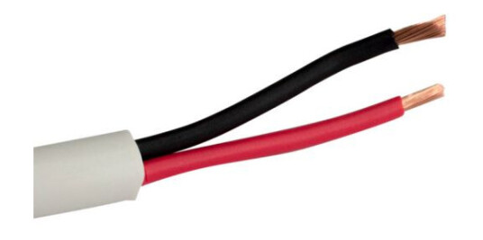 SCP SP-1.5/2-LSZH-WT - 1.5mm² 2-Conductor, 100V Sp. Cable, Low Smoke/Zero Halogen, 305m spool, White