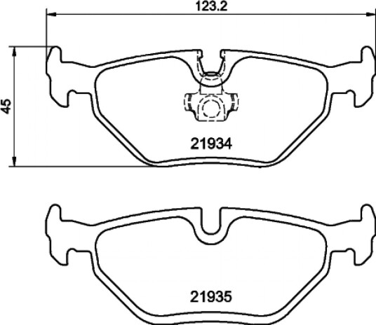 Bremseklosser HELLA 8DB 355 008-761