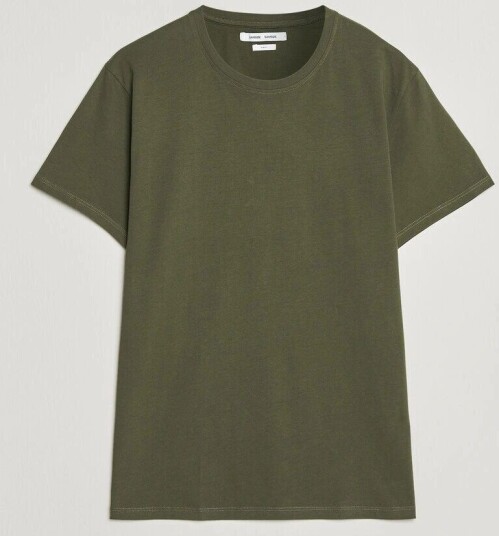 Samsøe Samsøe Kronos Cotton T Shirt Forest Night