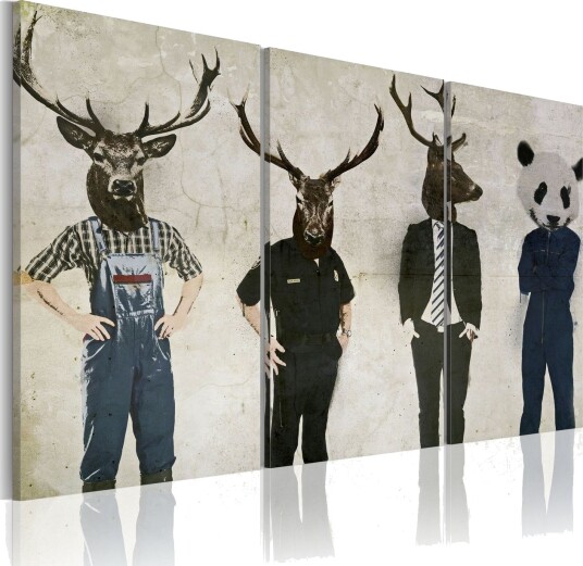 Bilde Humans are also animals 90x60 Artgeist sp. z o. o.