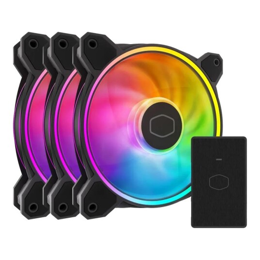 Cooler Master MF120 Halo 2 3-pack 120 mm PC-kjølevifter Svart Cooler Master MF120 Halo 2 3-pack 120 mm PC-kjølevifter Svart