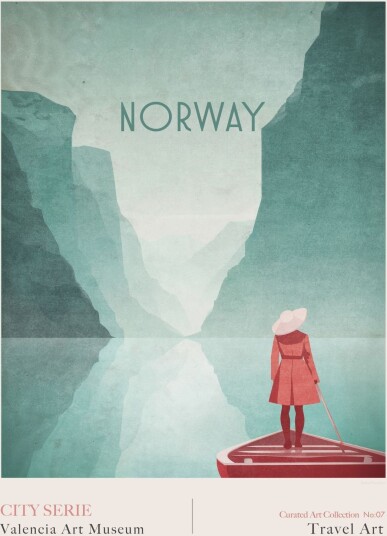 Plakat Norge Reisekunst