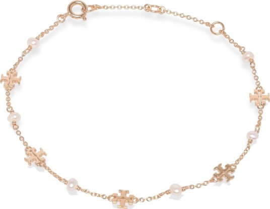 Tory Burch Delicate Moondance Pearl Bracelet   Gold   ONE SIZE