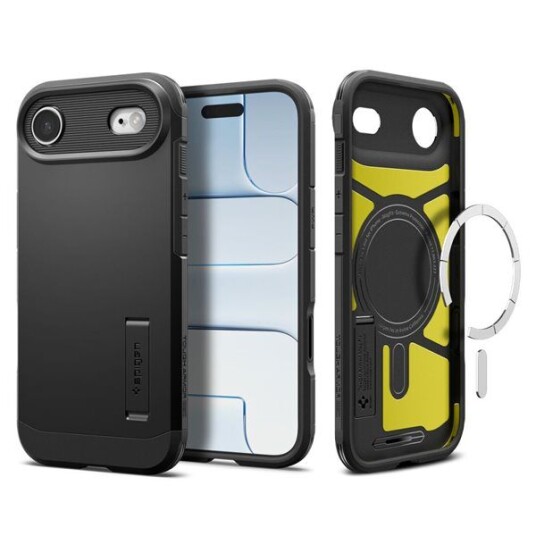 Spigen Tough Armor MagSafe deksel for iPhone 17 Pro Svart