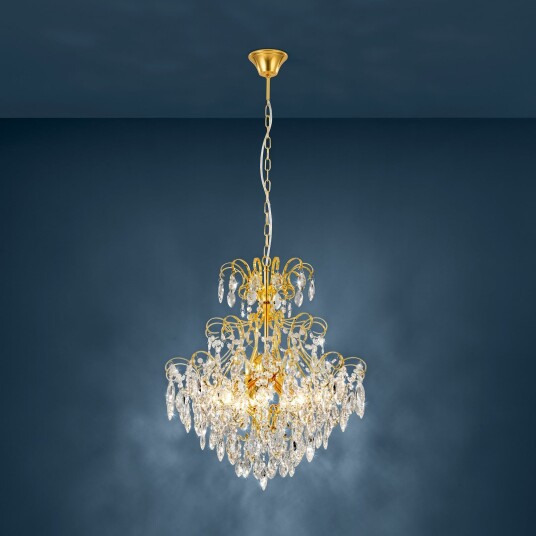 Lysekroner Stars of Light Fenoullet dimmbar Gull / Messing Stue Glass Gull / Messing