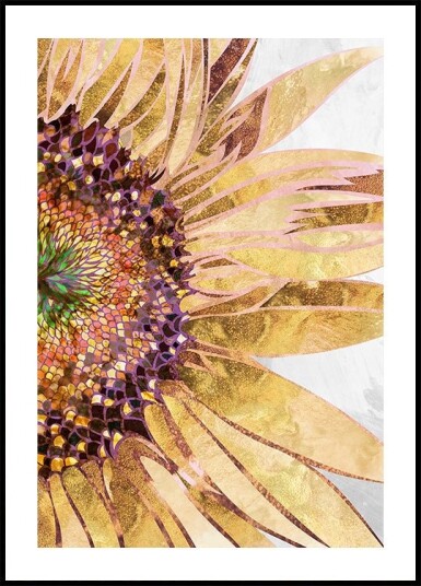 Golden sunflower Plakat / 40x50cm Golden sunflower Plakat / 40x50cm
