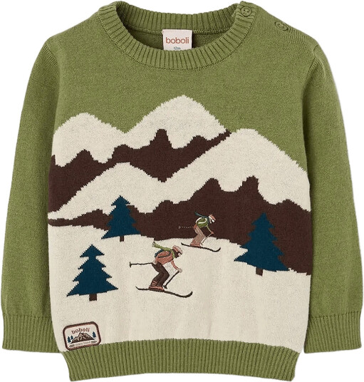 Boboli Knitwear Pullover For Boy Bci Green 86