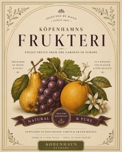 Plakat Københavns Fruktutstilling