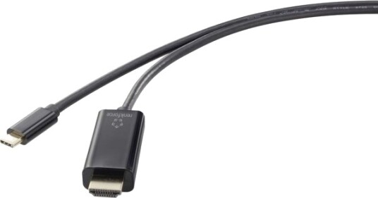 Renkforce Rf 4531590 Usb C Hdmi 0,5 M Sort