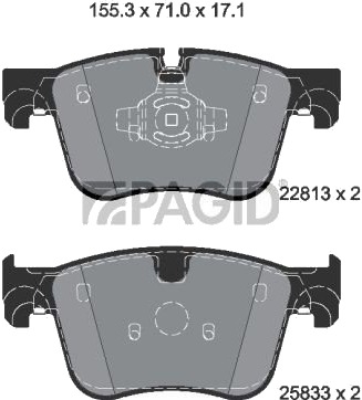 PAGID T2737N Bremseklosser PAGID T2737N Bremseklosser