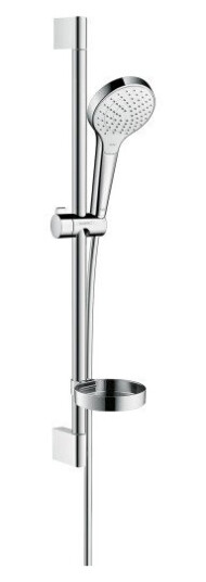Hansgrohe Croma Select S Dusjsett Vario 65 cm, Hvit/Krom Hansgrohe Croma Select S Dusjsett Vario 65 cm, Hvit/Krom