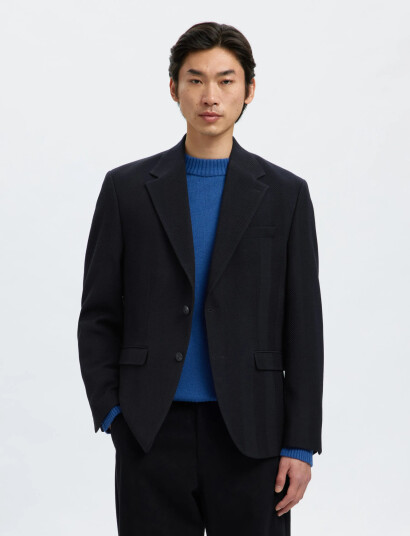 Selected Slhreg-Ben Wool Blz - Navy - 50