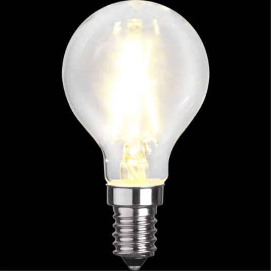 LED pære E14 P45 Klar