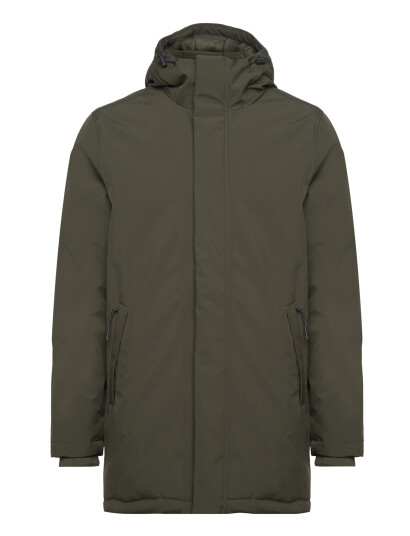 Knowledge Cotton Apparel Climate Shell Jacket - Grs/Vegan - Khaki green - XXXL