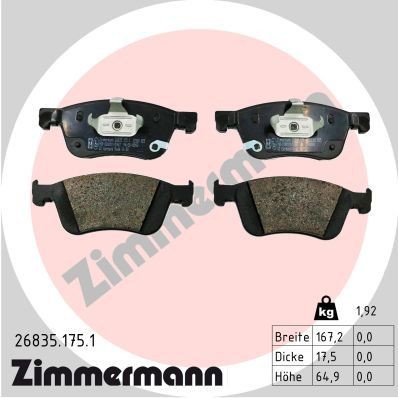 Bremseklosser ZIMMERMANN 26835.175.1