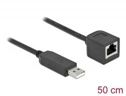 Delock seriell adapter 50 cm svart Delock seriell adapter 50 cm svart