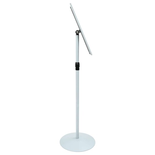 Pedestal plakatstativ sølv 33 x 33 x 126 cm PVC og stål Pedestal plakatstativ sølv 33 x 33 x 126 cm PVC og stål