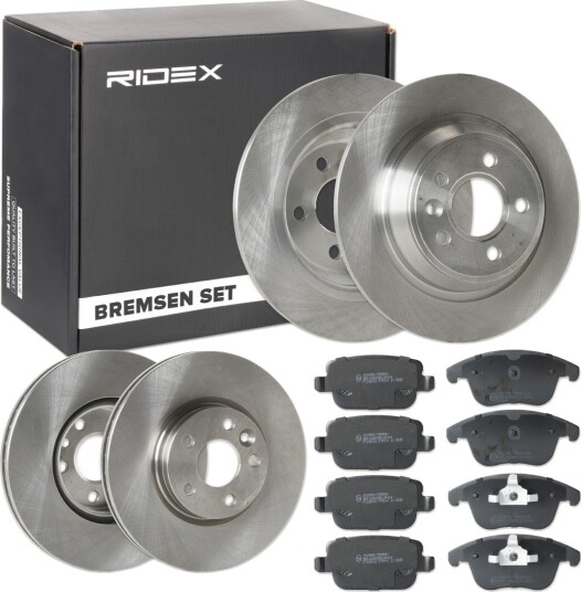Bremseskiver og -klosser RIDEX 3405B0508