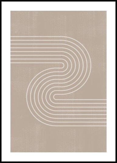 Curved Pathway Plakat / 30x40cm