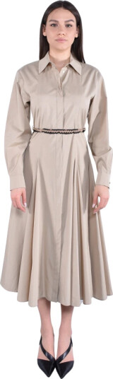 Max Mara Studio Dame Kjoler Beige M,