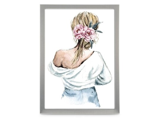 Hama Lilly Aluminium Glass Sølv Enkel Bilderamme Bord Vegg 13 X 18 Cm Rektangulær