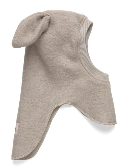 Huttelihut Balaclava Ears Wool Brown 0 12M