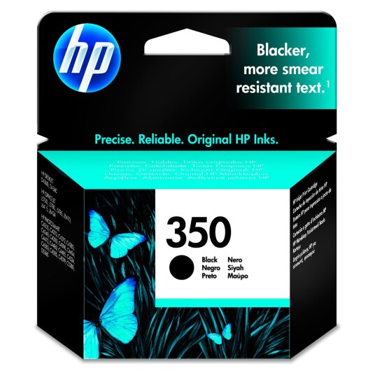 HP 350 blekkpatron 200 sider Sort