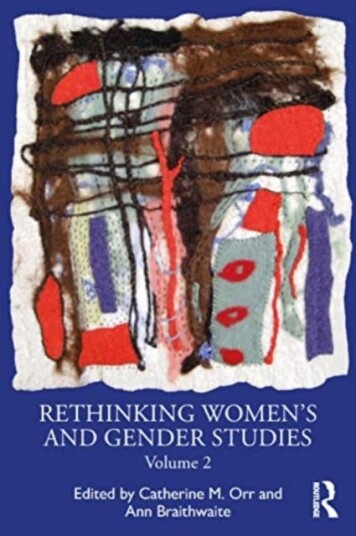 Rethinking Women'S And Gender Studies Volume 2