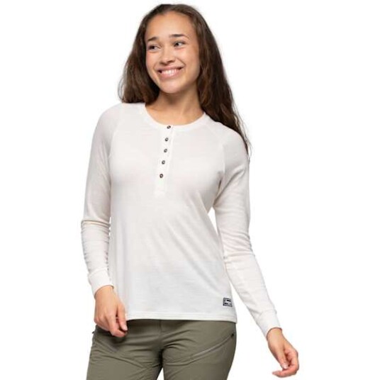 Bergans Lysebu Wool Henley Dame Vanilje Hvit M