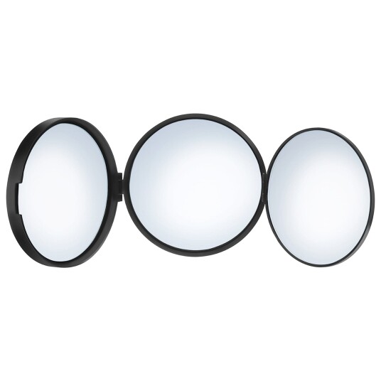 Smedbo 623 Reisespeil 3 Speilsider- Normal/5x/12x Svart Matt