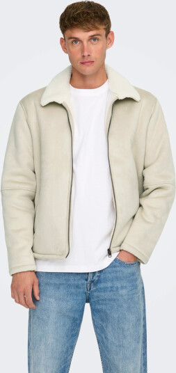 ONLY & SONS Onsroyce Shearling Jacket Otw - Cream - XL