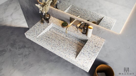 Brandt EDGE Vegghengt 90 Cm Terrazzo White